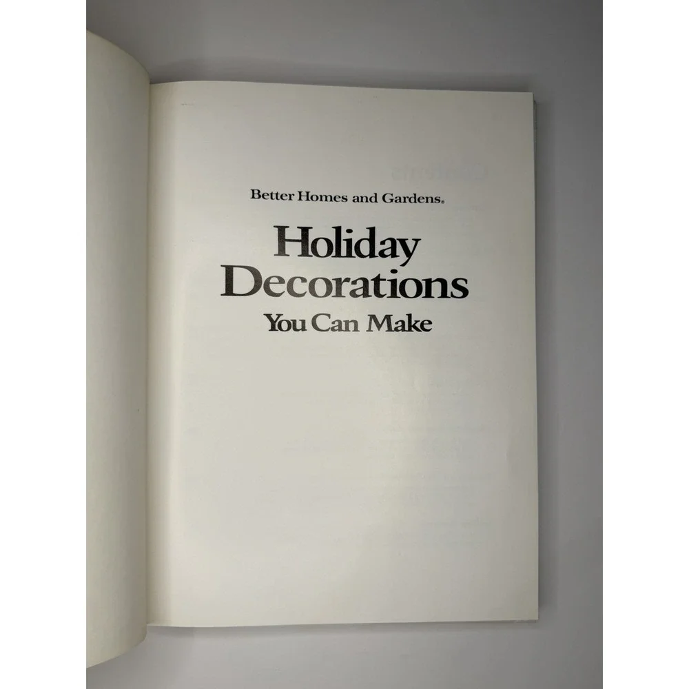 *New Price* Better Homes and Gardens Holiday Decorations You Can Make HC 1974